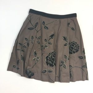 Anthropologie Skirts - Anthropologie Odille Rose Embroidered Skirt Anthropologie Skirts - Anthropologie Odille Rose Embroidered Skirt